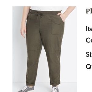 Olive Green Ankle Pants